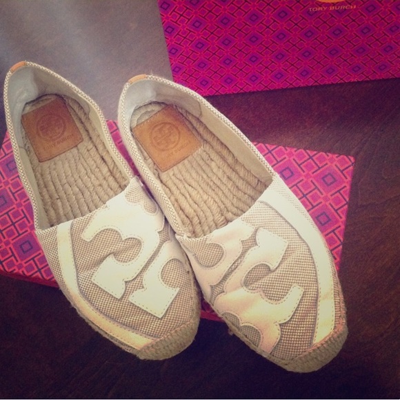 Tory Burch Shoes - Tory Burch Canvas Logo Espadrilles